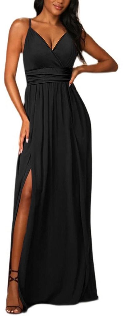 Solidchoice – Elegantes Cocktailkleid mit V-Ausschnitt und Produktbild 