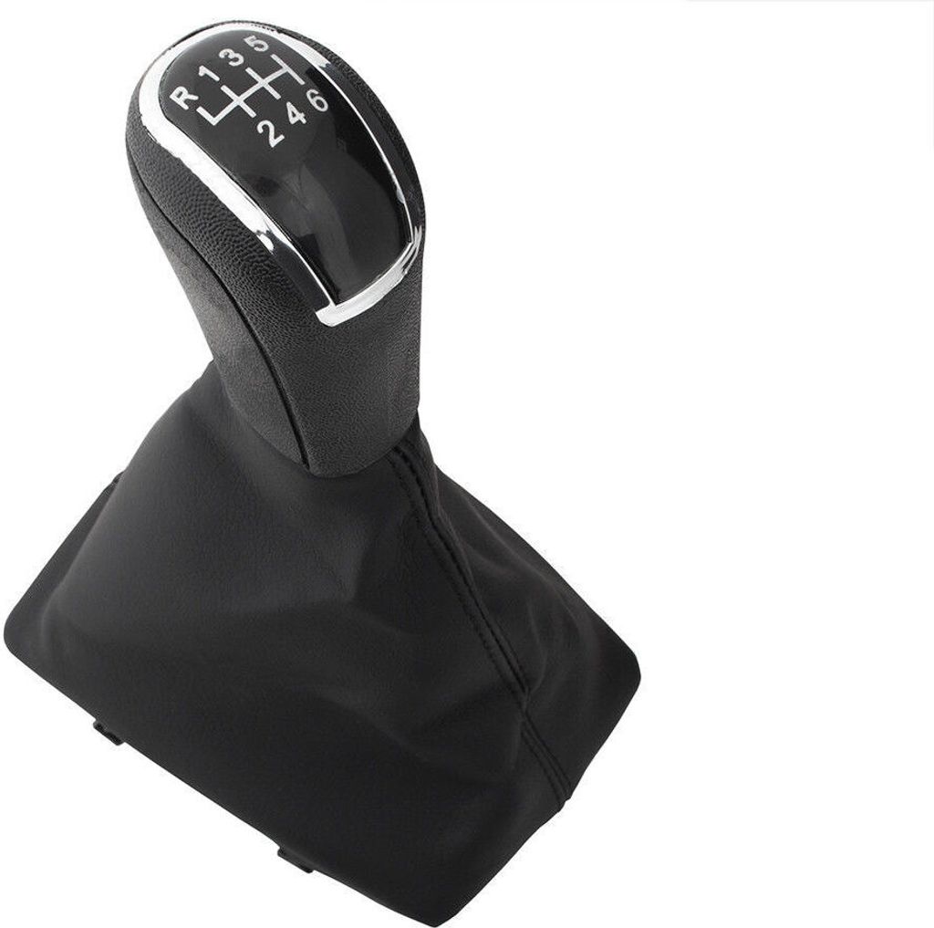 Schaltknauf Schaltmanschette Schwarz 6-Gang für Audi A4 B8 Produktbild 