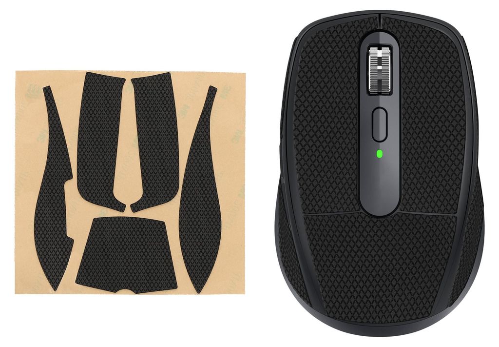 kwmobile Gaming Maus Grip Tape für Logitech MX Anywhere 3 (not 3S) Mouse Grip Tape - Rutschfestes Griffband für PC Maus - Schwarz