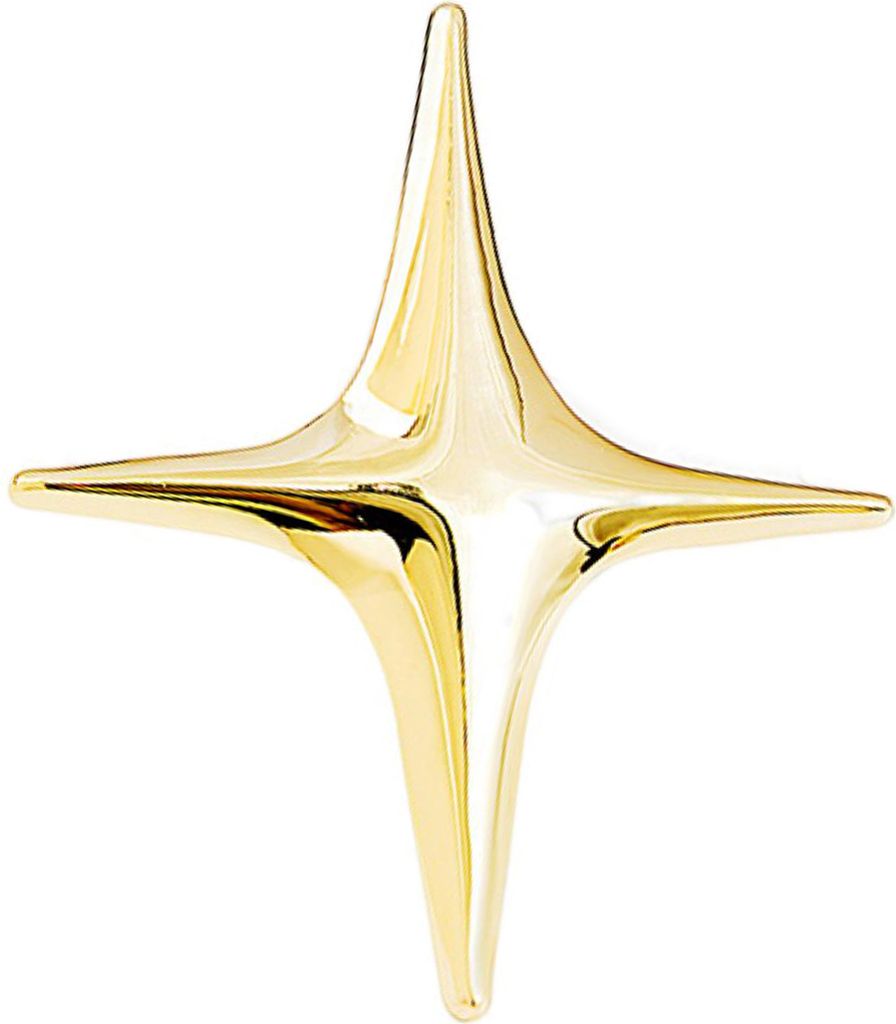 Metall vierzackigen Stern Brosche Elegante Luxus Goldene Silber Farbe Kleidung Zubehör Frauen Business Anzug Revers Pin Mode Schmuck