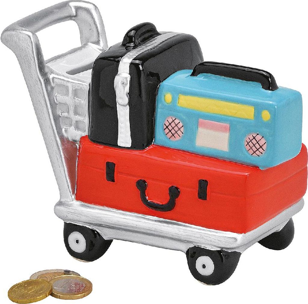 Flughafen Trolley Spardose Produktbild 