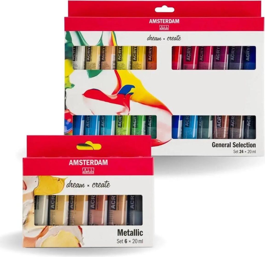 Amsterdam Standard Series Acrylfarben Set 24 x 20 ml + Produktbild 
