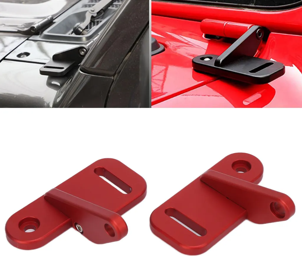 Support de Phares de Travail pour Jeep Wrangler JL 2018-2020 Coloris Rouge