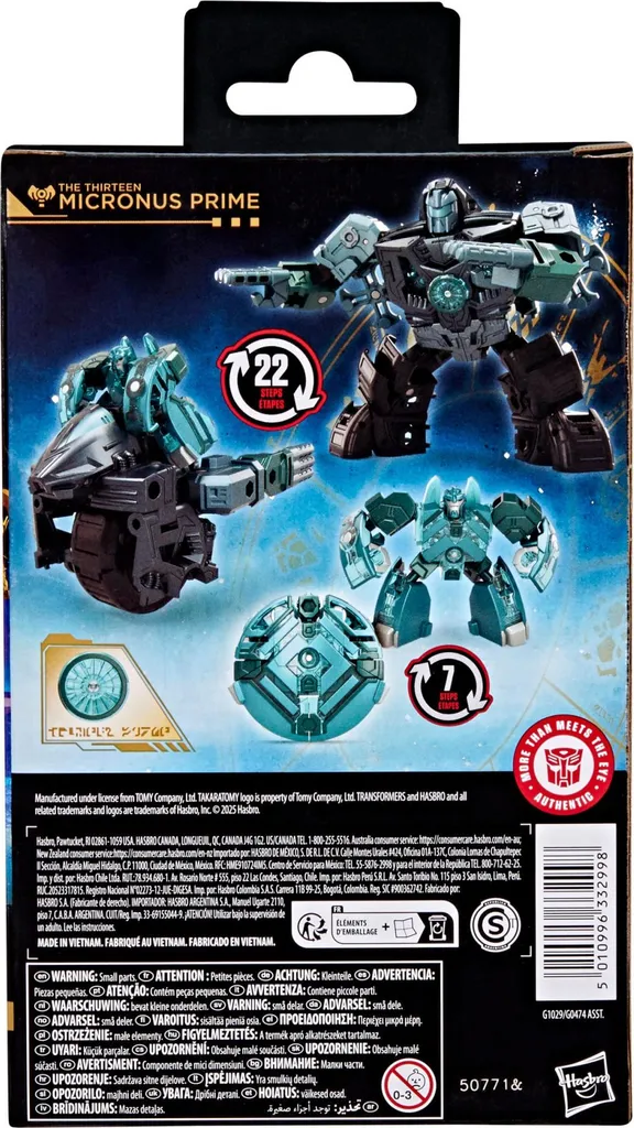 Figurine Transformers Micronus Prime 14cm Class Deluxe Authentique - 2