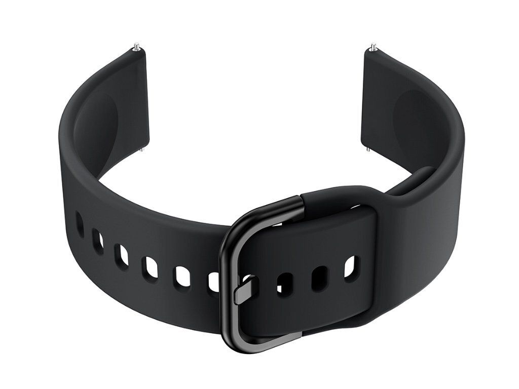 Cinturino in gomma per smartwatch U01 - nero/nero - 20 mm Immagine del prodotto 