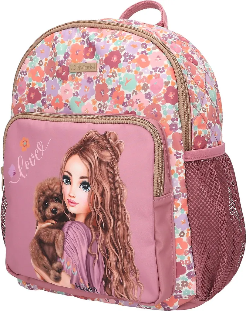Sac à dos TOPModel FLORAL idéal pour les cours, les loisirs et sorties