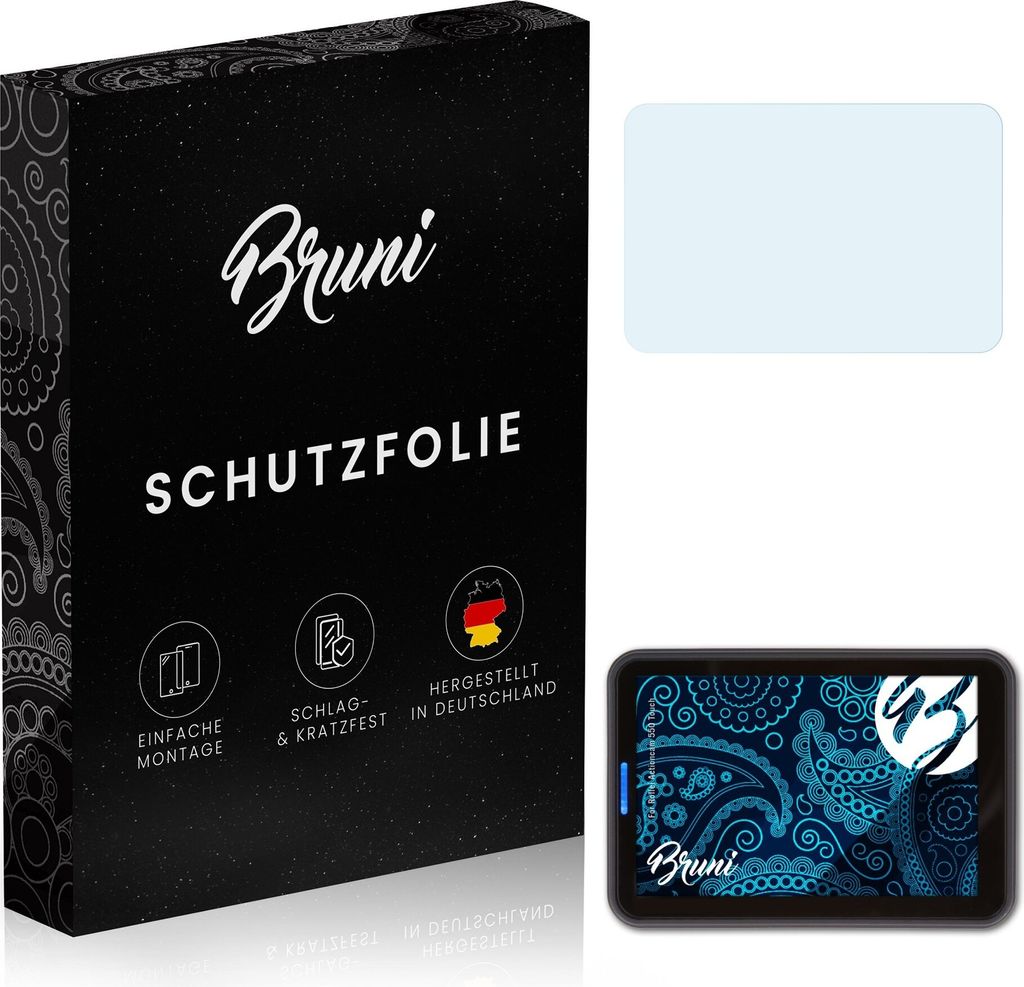 Bruni Basics-Clear 2x Schutzfolie kompatibel mit Rollei Actioncam 550 Touch Folie