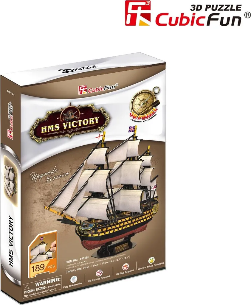 Puzzle 3D HMS Victory Maquette sans Colle ni Outils pour Montage Facile