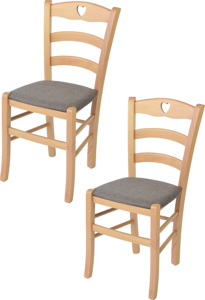 t m c s Tommychairs - 2er Set Stühle CUORE für Küche und Produktbild 