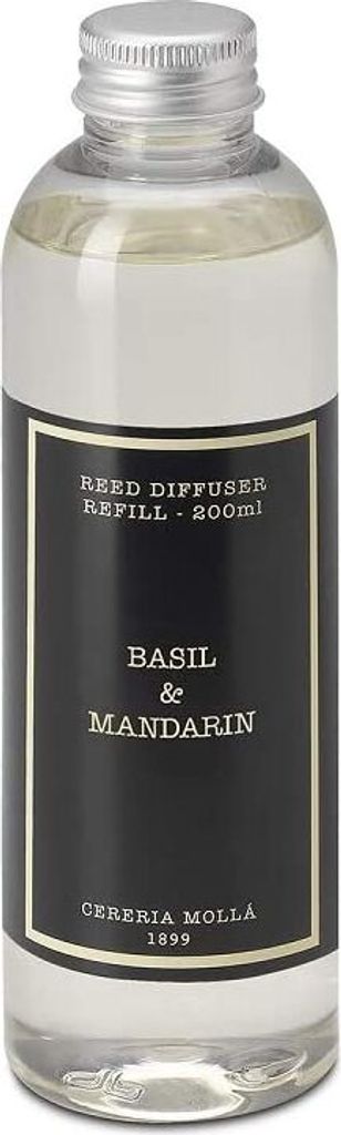 Cereria Molla 1899 Reed Diffuser Refill 200ml Basil & Produktbild 