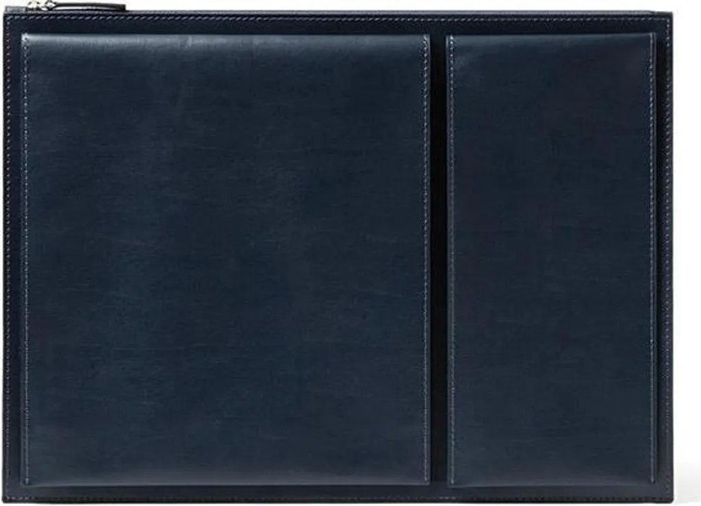 Lexon Flat Laptop Bag 14 - Sacoche ultra-fine bleu foncé Ln2503B élégante