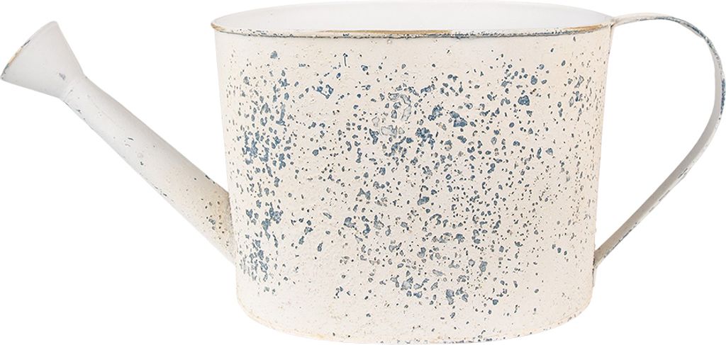 Clayre & Eef Dekoration Gießkanne 44x16x18 cm Beige Eisen