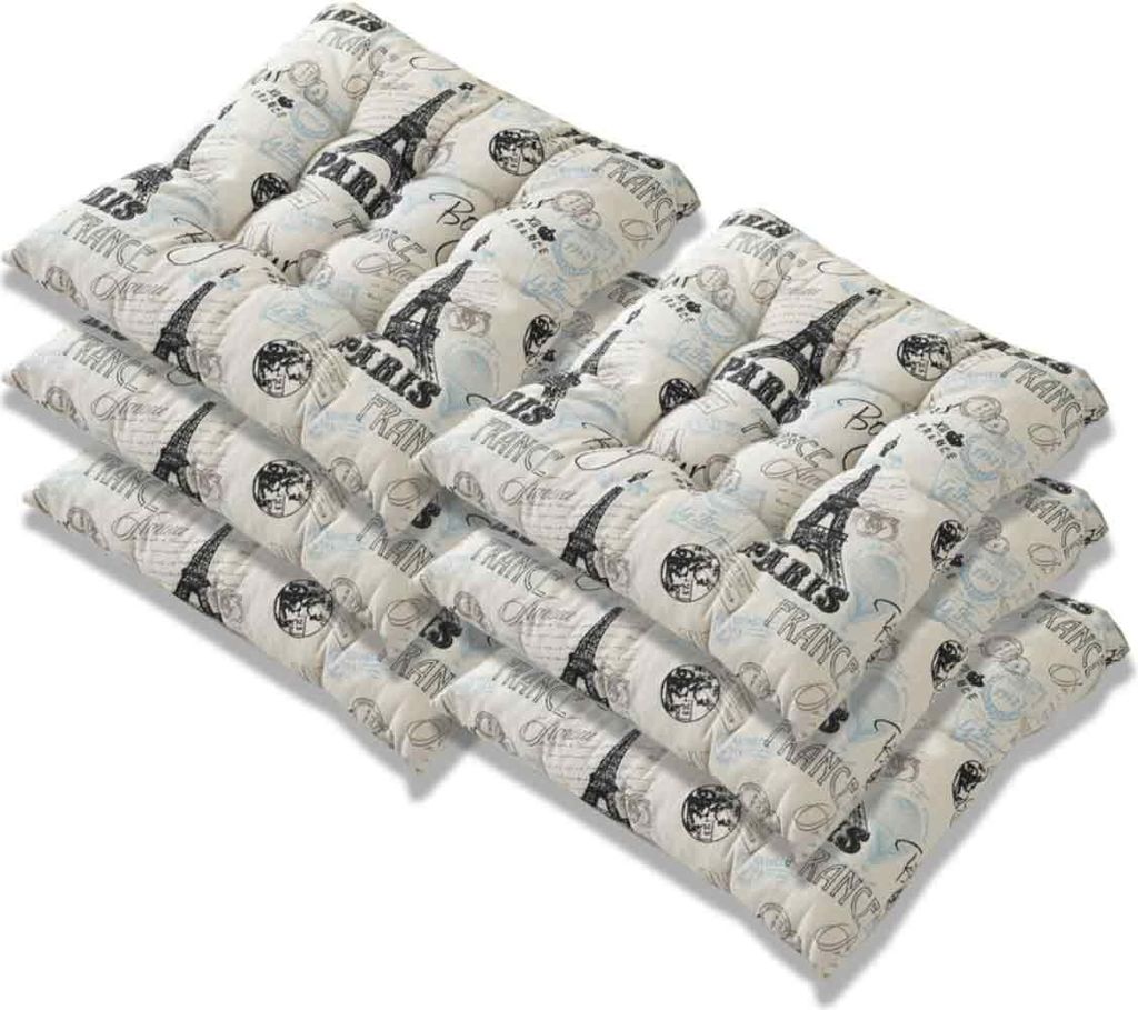 6er Set Stuhlkissen 40x40, Dekokissen, Stuhlkissen, Gartenkissen, Polyester