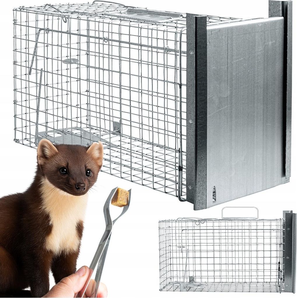 Trappola per animali 50x20x27cm trappola viva per ratti Immagine del prodotto 