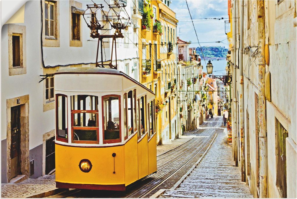 ARTland Wandbild, selbstklebend Ascensor da Gloria in Lissabon Größe: 30x20 cm