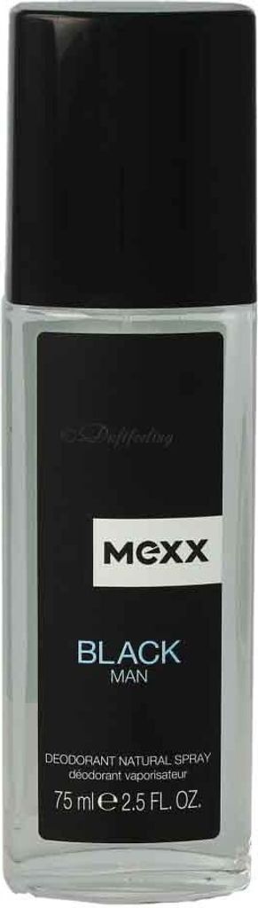Mexx Black Man deodorant s rozprašovačem pro muže 75 ml Produktbild 