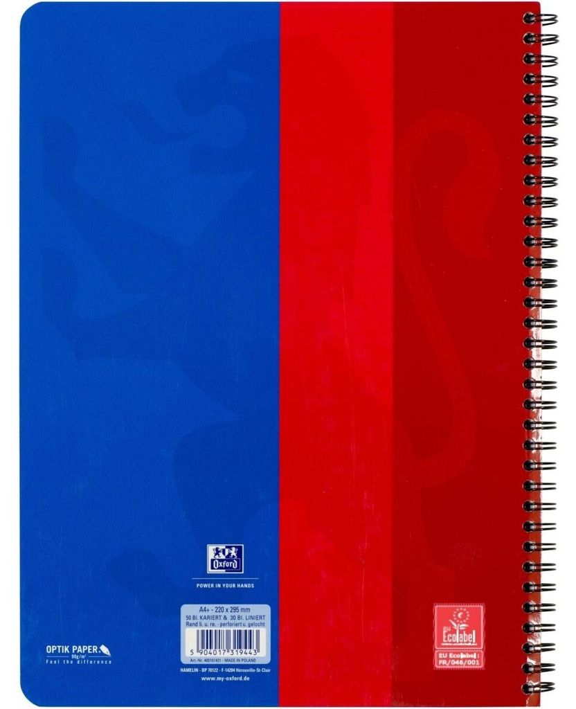 Oxford 400101421, Blau, A4, 70 g/m² Produktbild 