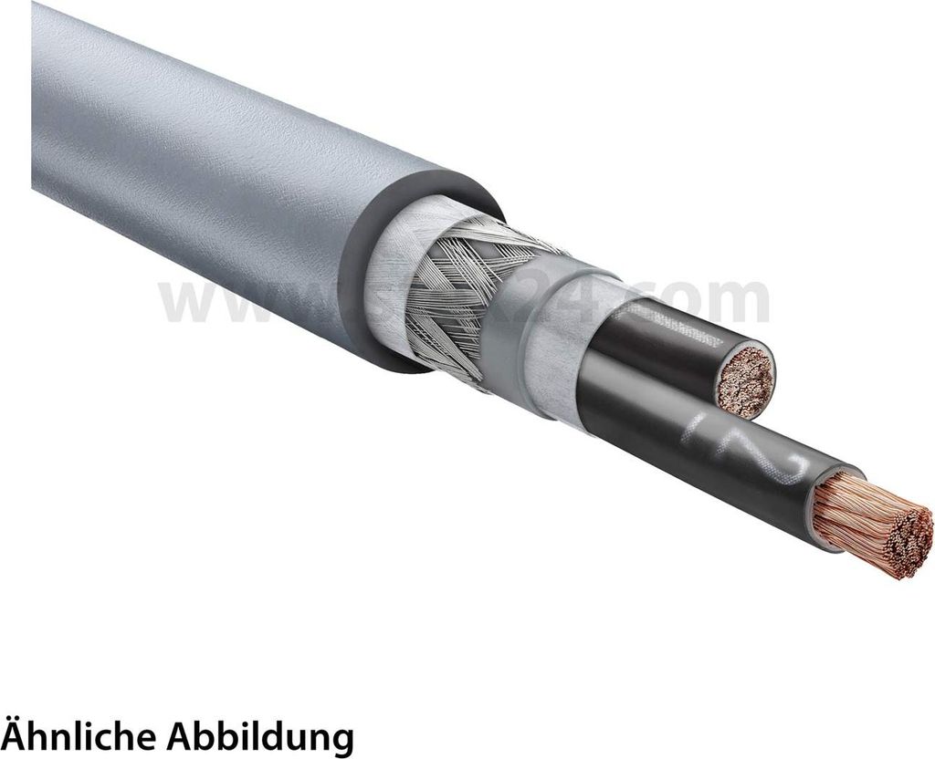 LAPP ÖLFLEX FD 855 CP 2X1mm² AD 9,7mm Nennspannung Uo/U 300V/500V - 1 Meter