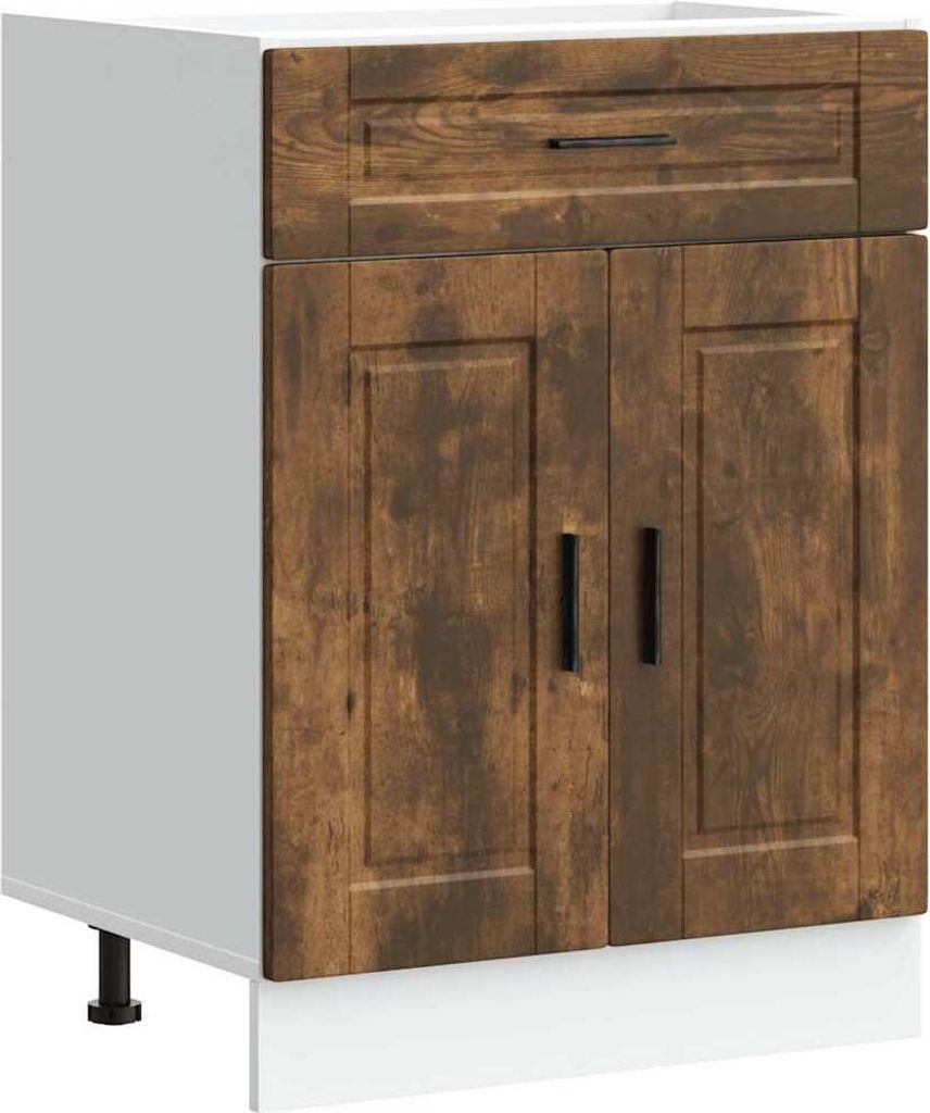 Küchenunterschrank Porto Räuchereiche Holzwerkstoff