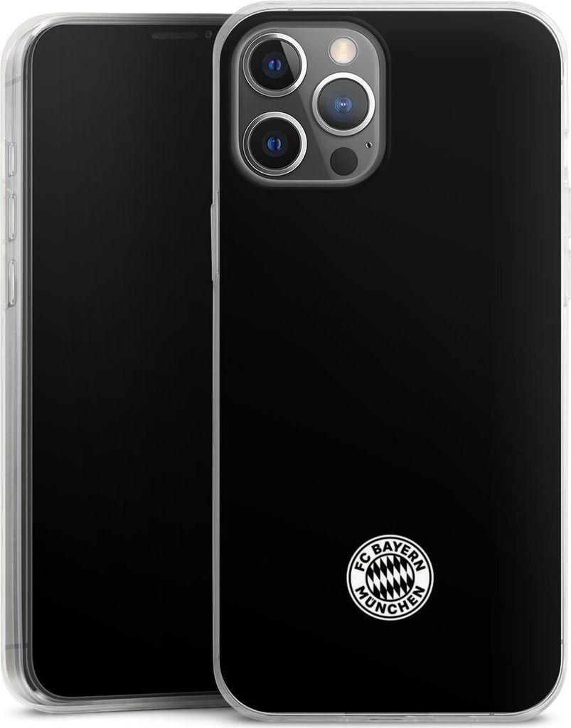 DeinDesign Slim Hülle für Apple iPhone 12 Pro Max Silikon Case Ultra Dünn Handyhülle FC Bayern München FCB Offizielles Lizenzprodukt