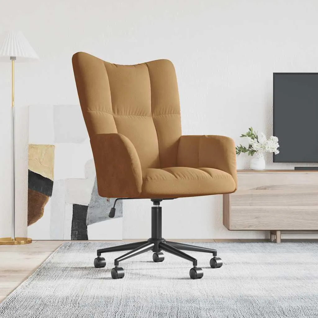 Poltrona Relax Marrone in Velluto vidaXL | Design Chic e Moderno