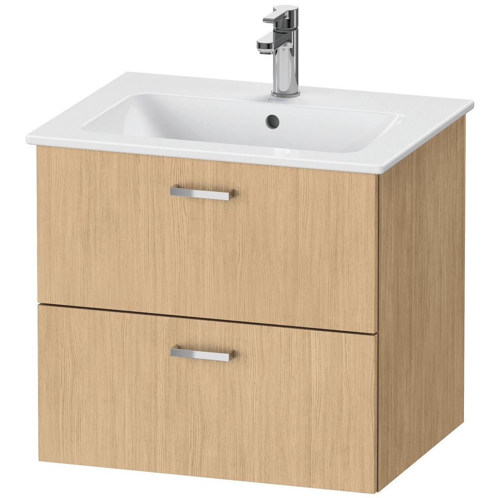 Duravit XBase Waschtischunterbau wandhängend B:60 cm mit 2 Schubkästen, XB612003030