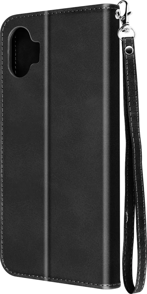 Custodia Libro Nothing Phone 1 Nero: Protezione per tutta la Famiglia