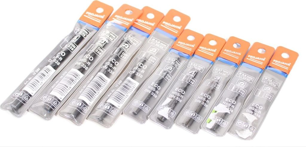 PROJAHN ECO Bohrer 9-tlg. Set HSS-R DIN 338 ...