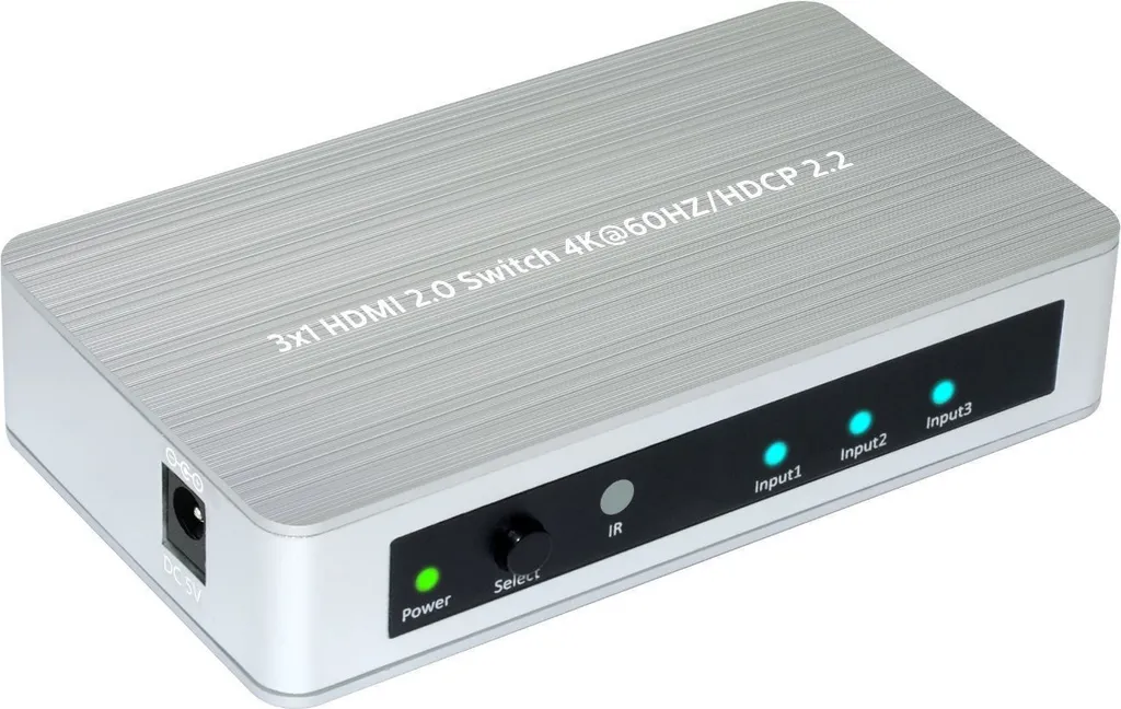 Switch HDMI 2.0 Microconnect MC-HMSW301B: 4K Ultra HD senza compromessi