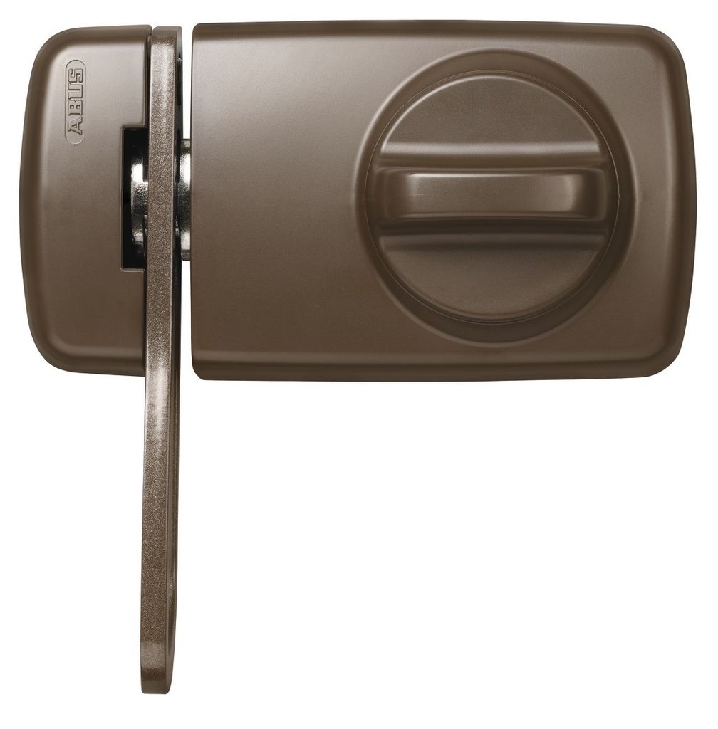Abus 532740 7030 B Tür-Zusatzschloss mit Sperrbügel, braun