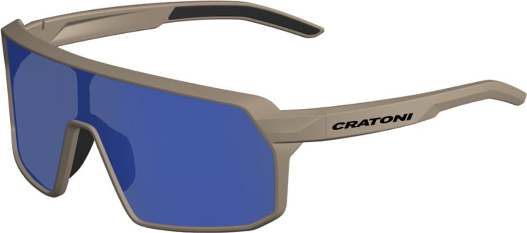 Cratoni SKYVISION Photochromic Fahrradbrille Sonnenbrille automatisch abdunkelnd 100% UV Schutz : sand matt/clear blue