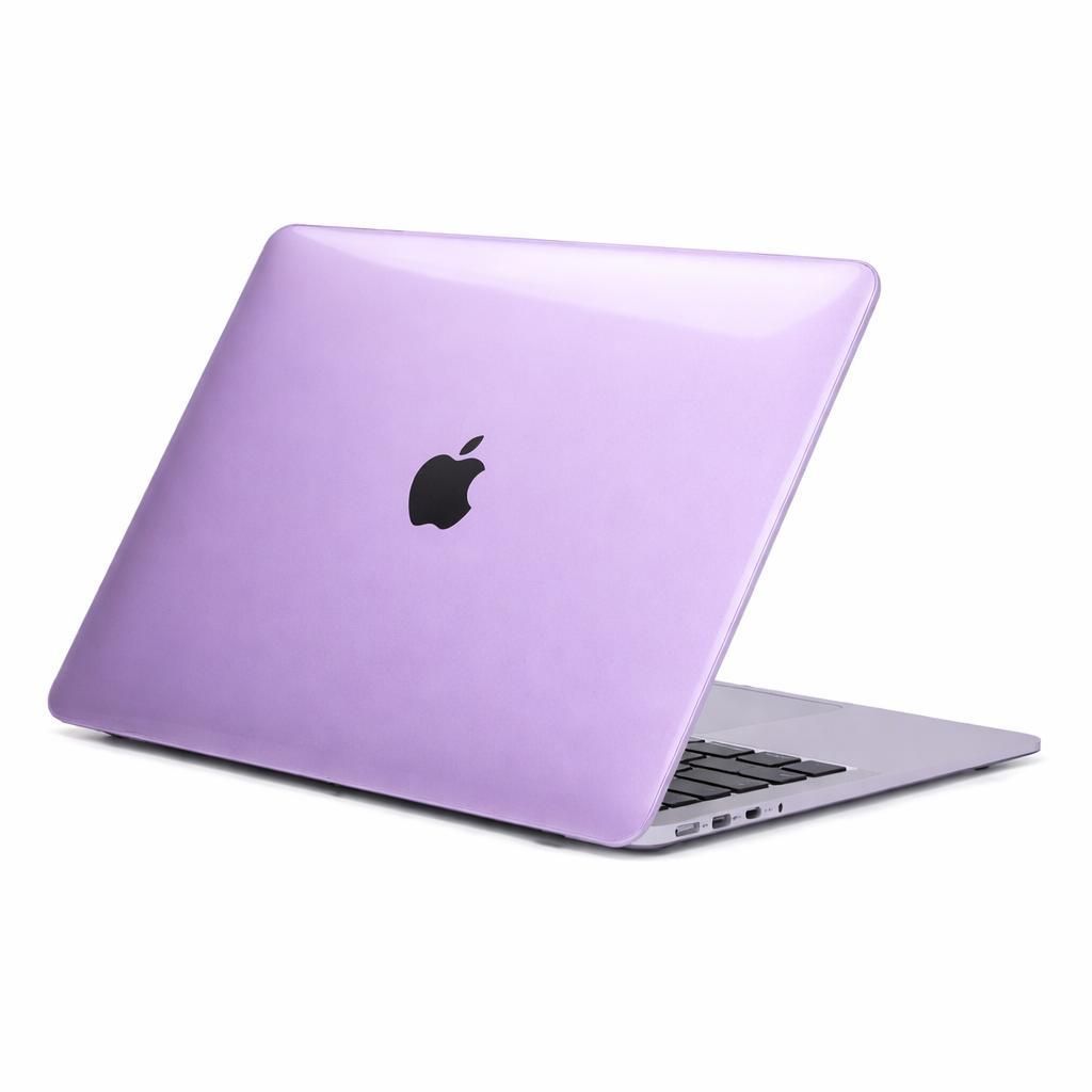 Schutzhülle für Apple MacBook Pro 13" Hülle A2338 A2289 A2251 A2159 A1989 A1706 A1708 (M2/M1 2022–2016) Hardcase Schutz Cover 2-Teilig - Lila