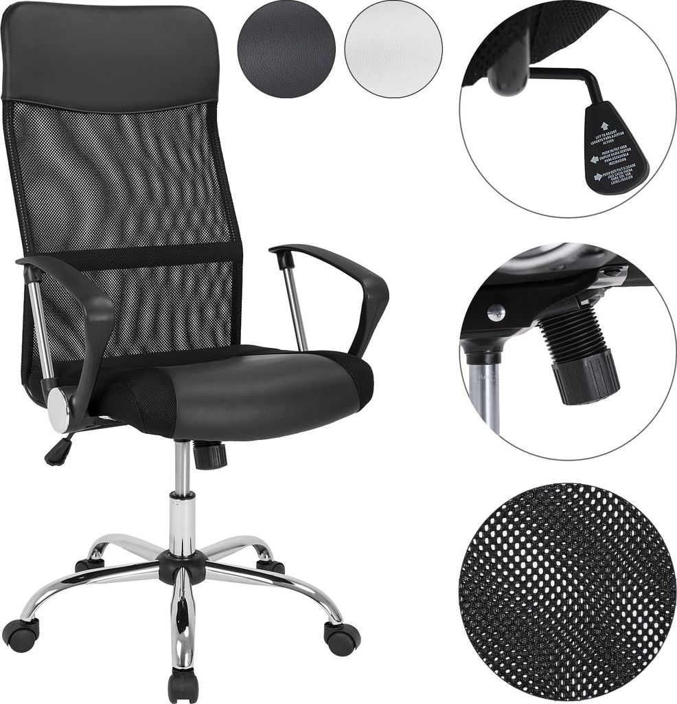 Casaria Fauteuil de bureau Noir Pivotant Ergonomique Image du produit 
