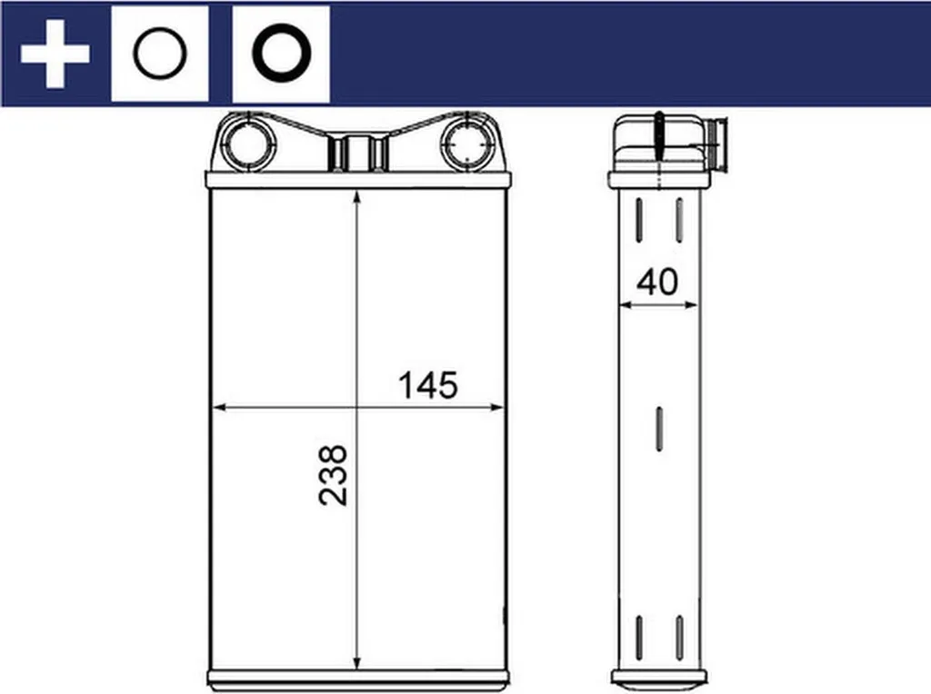 Radiateur de chauffage habitacle AH 7 000S compatible SEAT Exeo ST 3R5