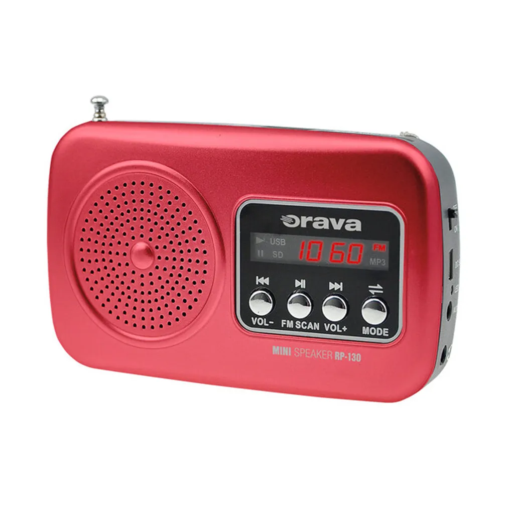 Ricevitore radio portatile ORAVA - rosso