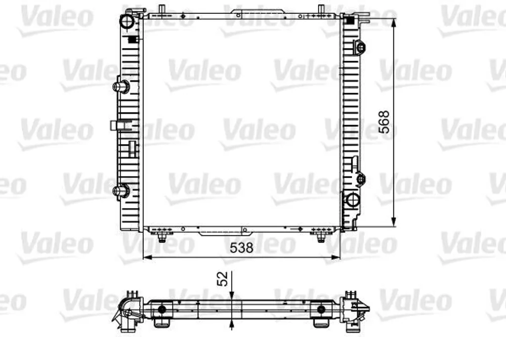 Radiateur moteur Valeo 732459 en aluminium pour Classe G W463