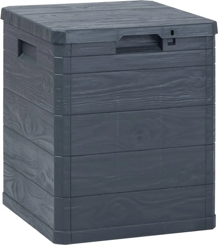 Baule Esterno 90 Litri Antracite - Design Compatto The Living Store