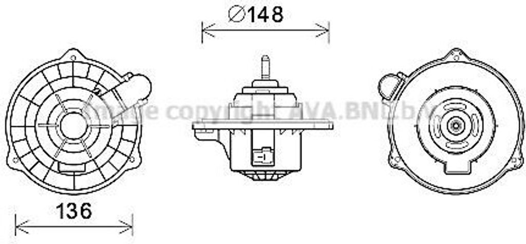 PRASCO HY8404 - OE 971130X000 Gebläsemotor für i10 (PA)