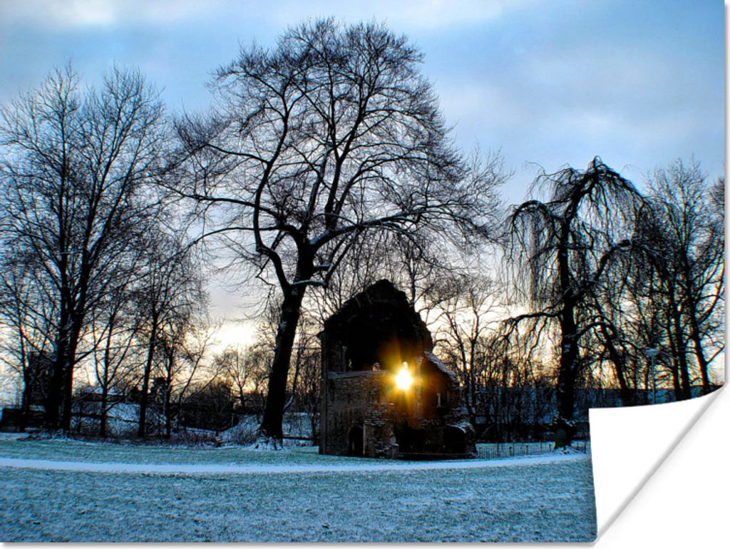 MuchoWow Poster Sonne - Winter - Nijmegen 80x60 cm - Kunst für zu Hause