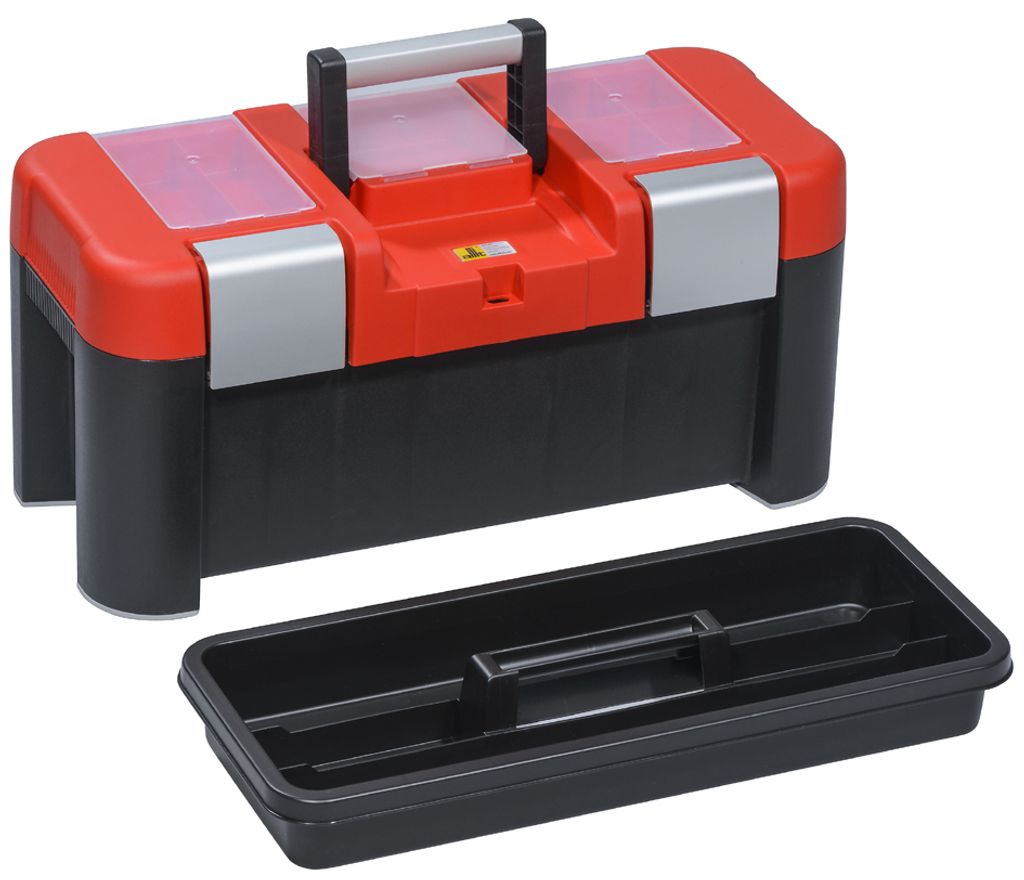 allit Werkzeugkoffer McPlus Alu 21 PP rot/schwarz unbestückt