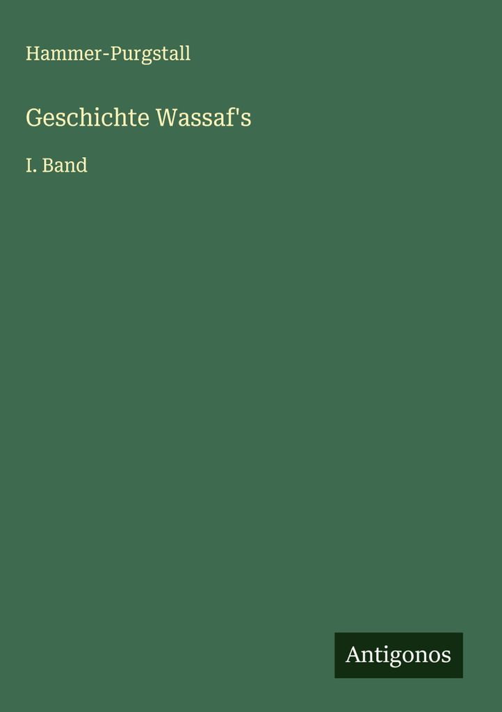 Geschichte Wassaf's