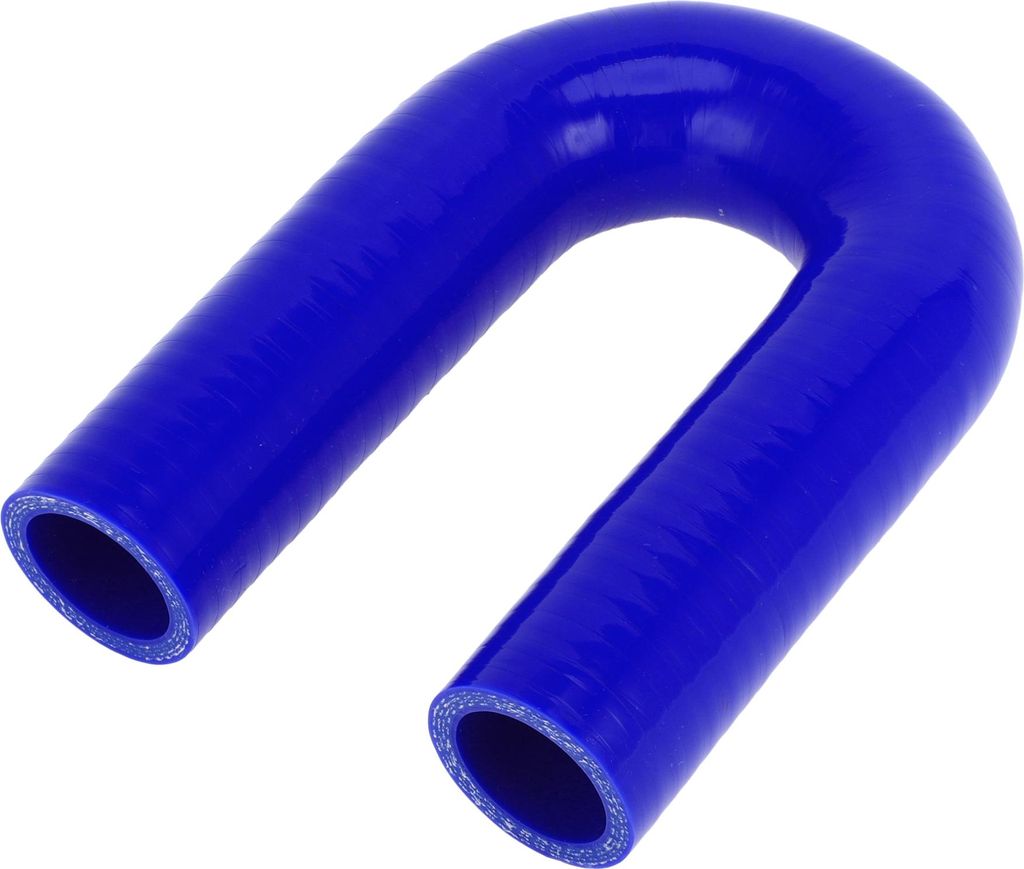 1 Stück 30mm/1,18" ID 150mm/5,91" Länge 180 Grad blau Autosilikonschlauch Kühlmittelschlauch Universal