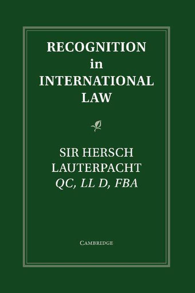 Recognition in International Law