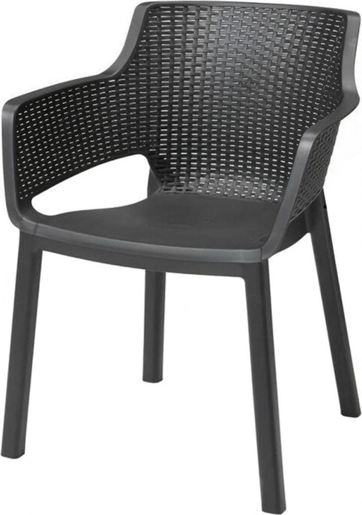 Sedia da giardino Keter EVA - 57,7 x 62,5 x 79 cm - Grafite Immagine del prodotto 