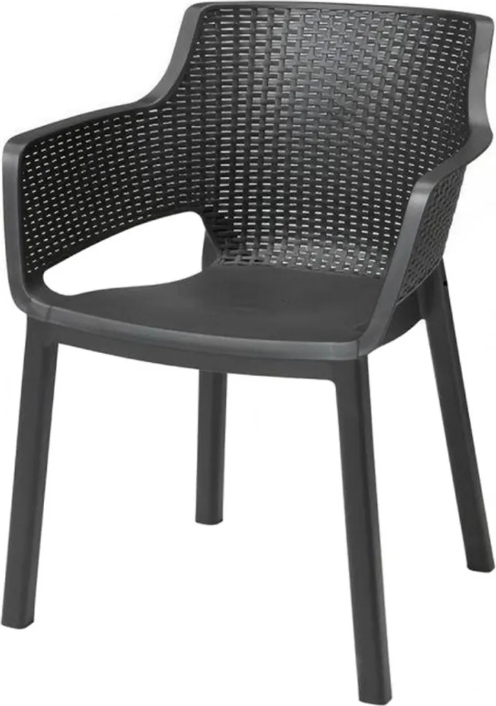 Sedia da Giardino Keter EVA Grafite 58x63x79cm - Offerta Online