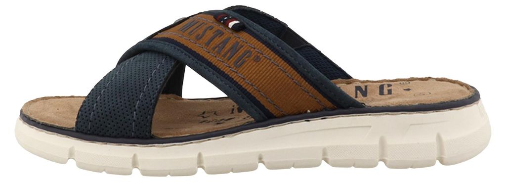 Mustang  Herrenschuhe Hausschuhe Pantolette Braun Freizeit Productafbeelding 