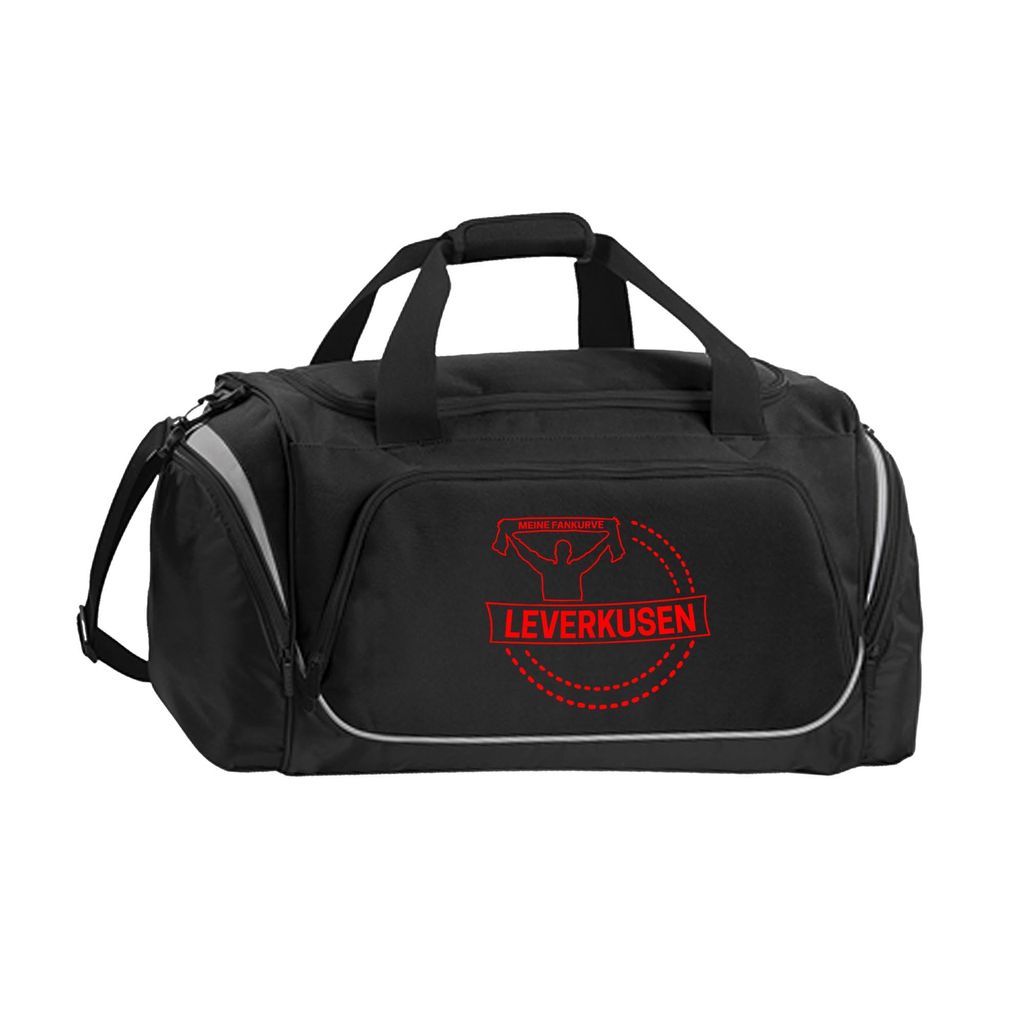 multifanshop Sporttasche - Leverkusen - Meine Fankurve, schwarz, Größe one size