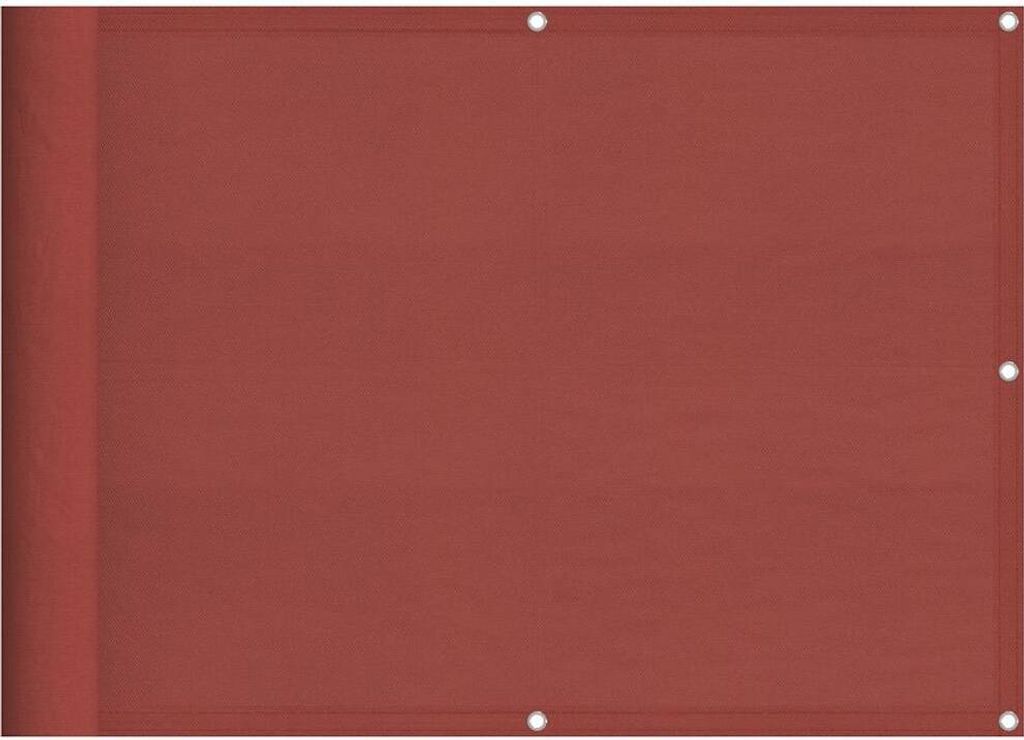 vidaXL Balkon-Sichtschutz Terrakotta 75x800 cm 100 % Polyester-Oxford