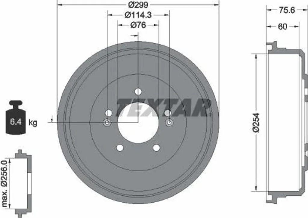 Tambour de frein pour Hyundai Santa Fe OE 5832925500 montage facile
