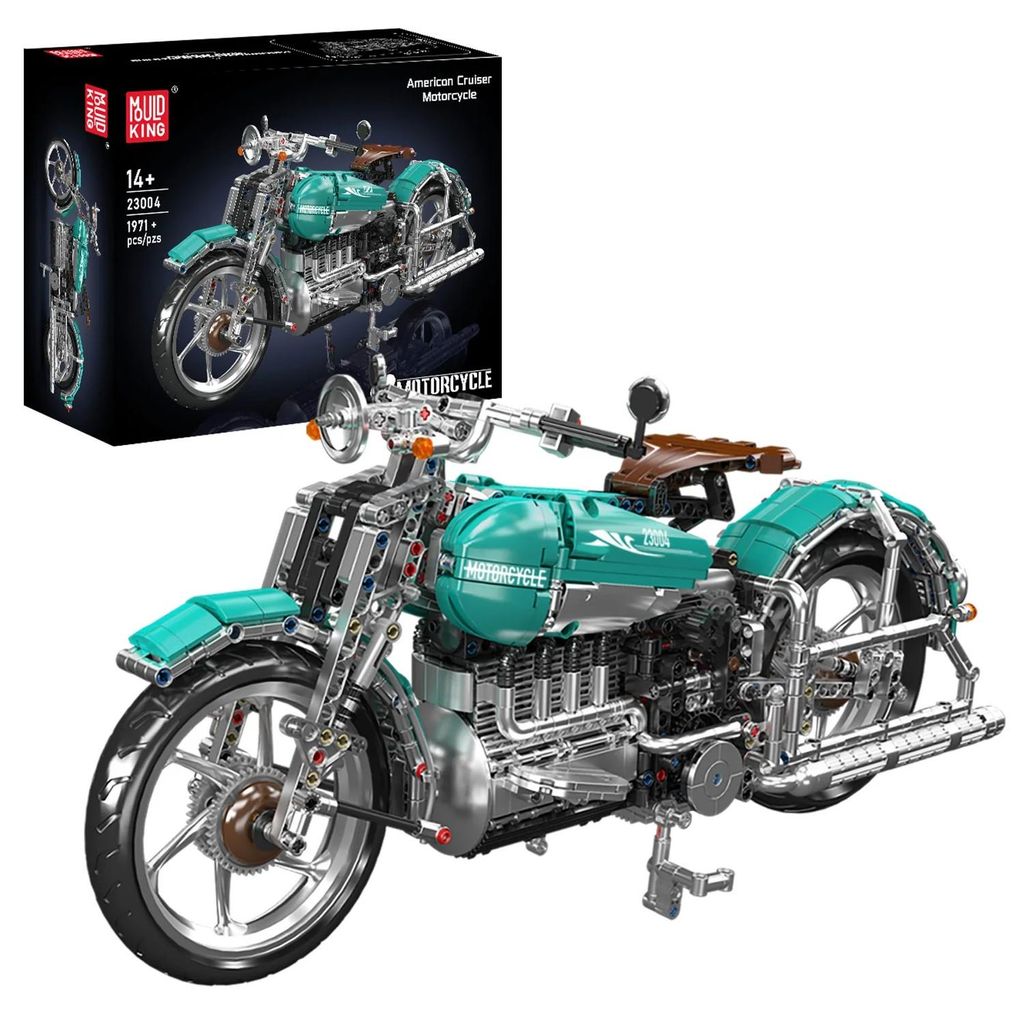 Mould King American Cruiser Motorcycle 23004 Klemmbausteine Produktbild 